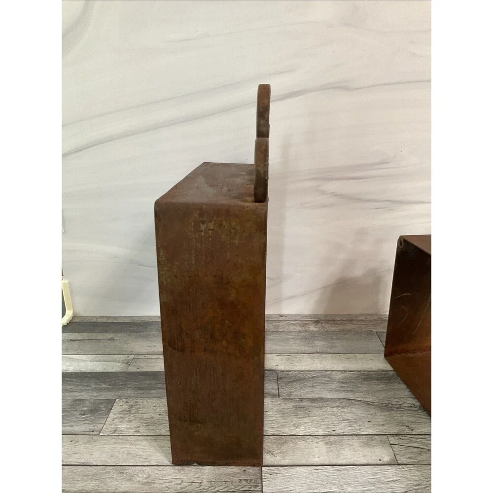 Vintage Wrought Iron Box Shelves Rustic Look. See Pic For Measurements